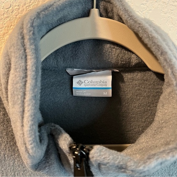 Men’s Columbia black and gray fleece zip up jacket size medium M - Picture 3 of 6